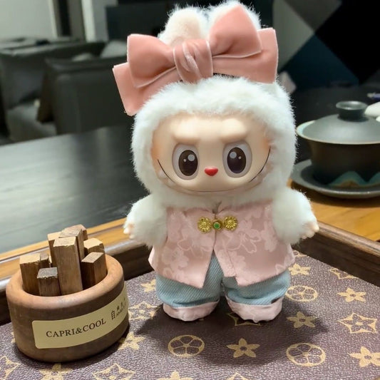 Pink Chinese-style suit—A18