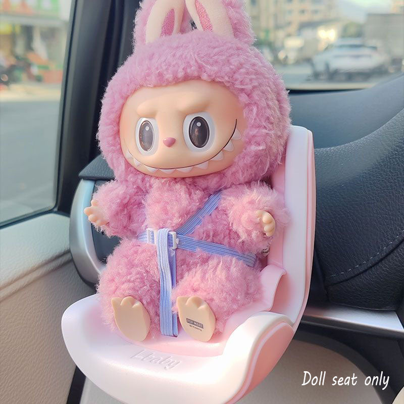 Accesorios para coche para el asiento de la muñeca Labubu